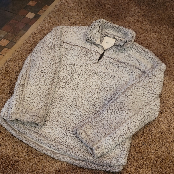 Thread & Supply Wubby Fleece Pullover S Ivory - Picture 1 of 5